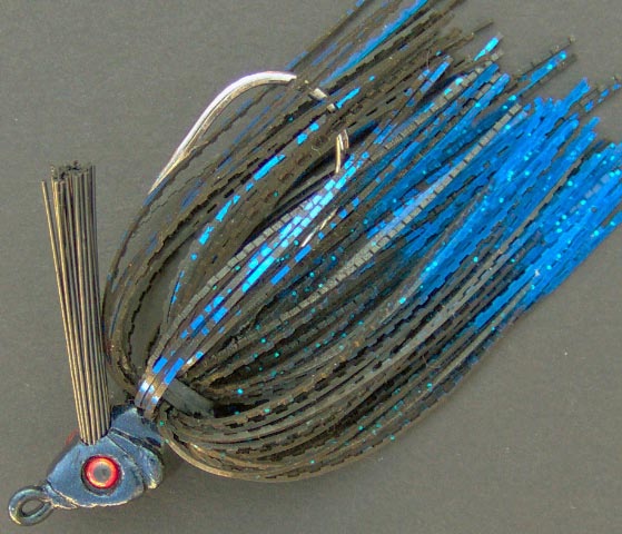 Bassdozer Alabama Jig ~ 1/2 oz ~ Black Blue Air Trap  