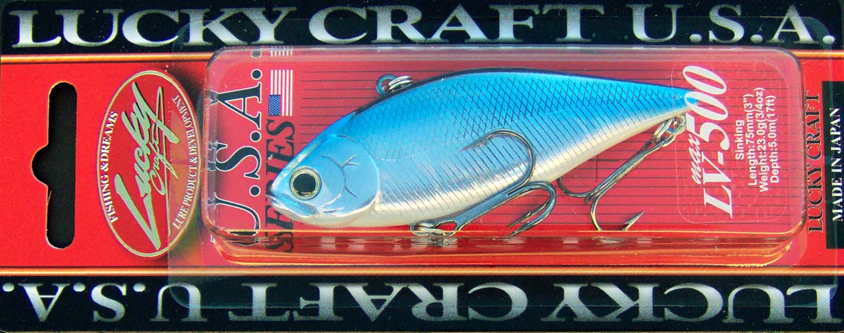 Lucky Craft LV 500 Lipless Crankbait Aurora Black