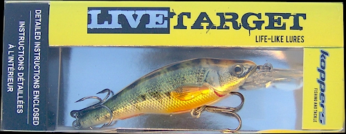 LIVE TARGET Yellow Perch Swinbait Series Soft Fishing Lure 3/4oz Yellow  Green