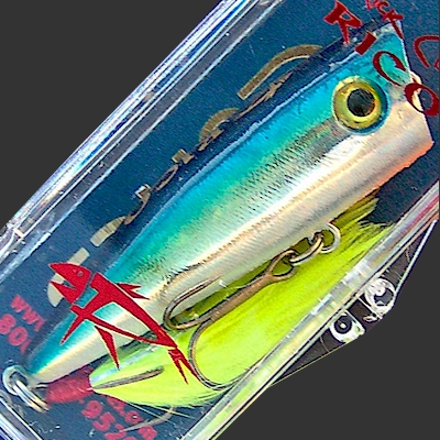 Lobina Lures Rico ~ Legendary Topwater Popper for Bass Fishing