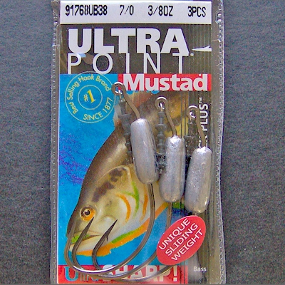 NEW 3 pk 1/8oz~1/2oz HFD Weighted Swimbait Hook Mustad 91768 Ultra Point  Fishing