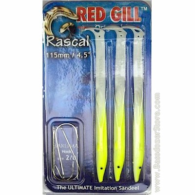 Fluorescent Green White Sand Eel Imitation Lures- Test Colour