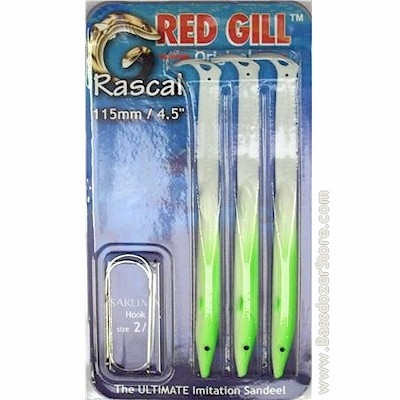 Fluorescent Green White Sand Eel Imitation Lures- Test Colour