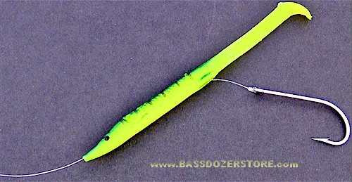 Fluorescent Green White Sand Eel Imitation Lures- Test Colour