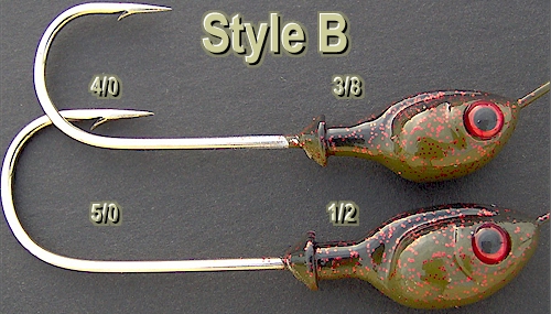 Spinnerbait Head Style Revue