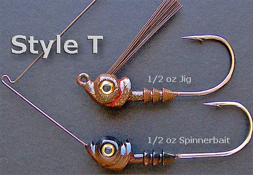 Spinnerbait Head Style Revue