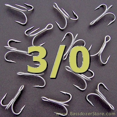 BassdozerStore.com: VMC 9626PS 4X-Strong Replacement Treble Hooks